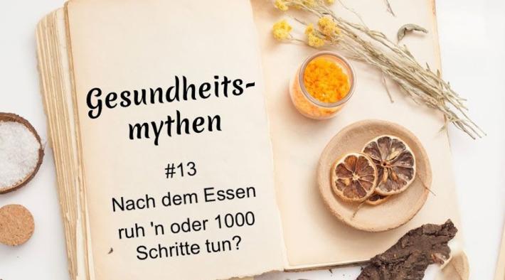Nach dem Essen ruh´n oder 1000 Schritte tun?